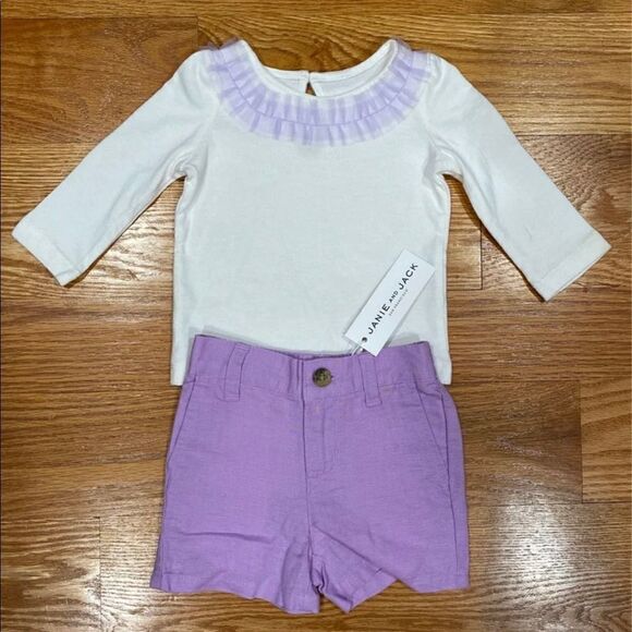 Janie and Jack Purple Outfit - Picture 1 of 8